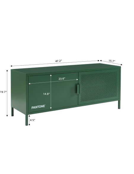 PANTONE TV cabinet khaki metal 47.24 inches
