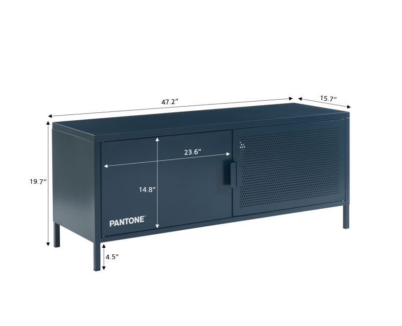 PANTONE TV cabinet in midnight blue... PANTONE TV cabinet in midnight blue...