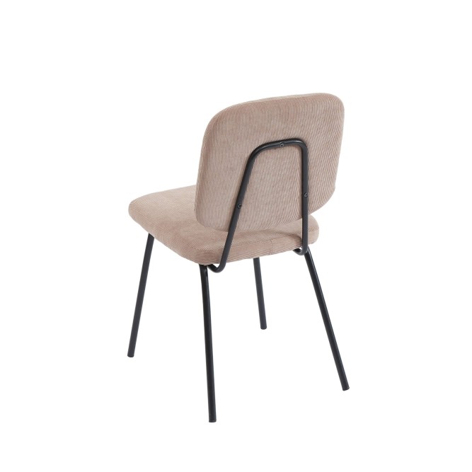 Set of 4 SUZIE chairs ribbed taupe... Set of 4 SUZIE chairs ribbed taupe...