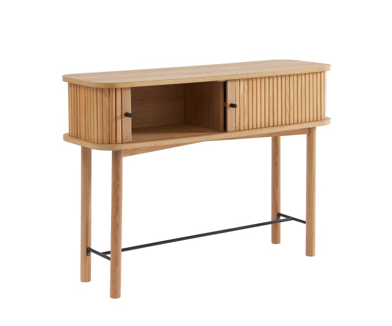 ERNEST ash tambour door console ERNEST ash tambour door console