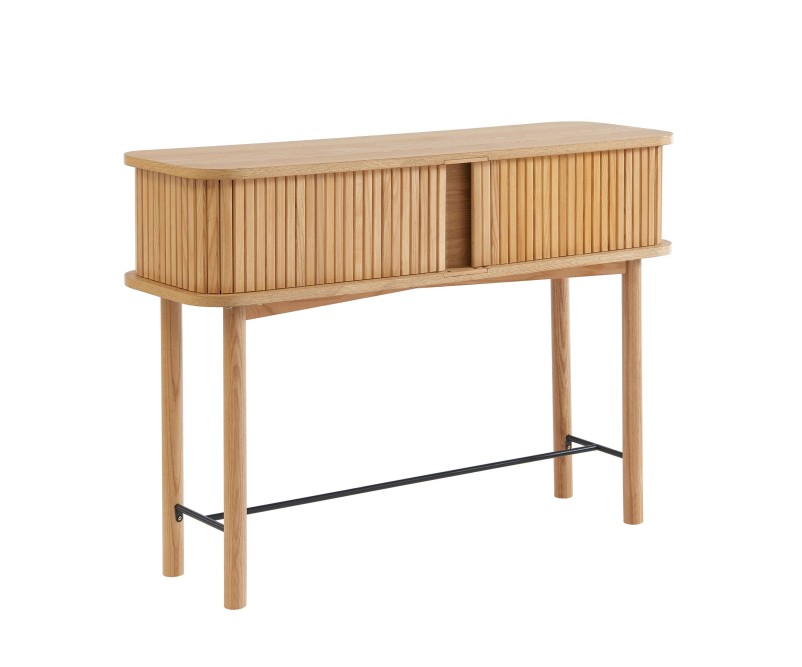 ERNEST ash tambour door console ERNEST ash tambour door console