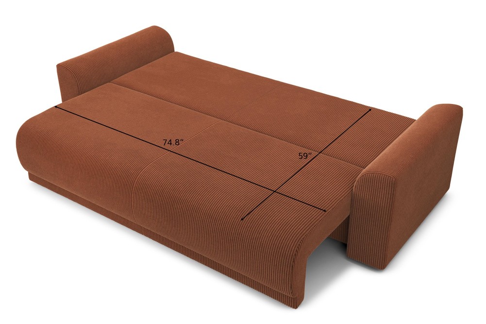 NOVA straight convertible sofa...