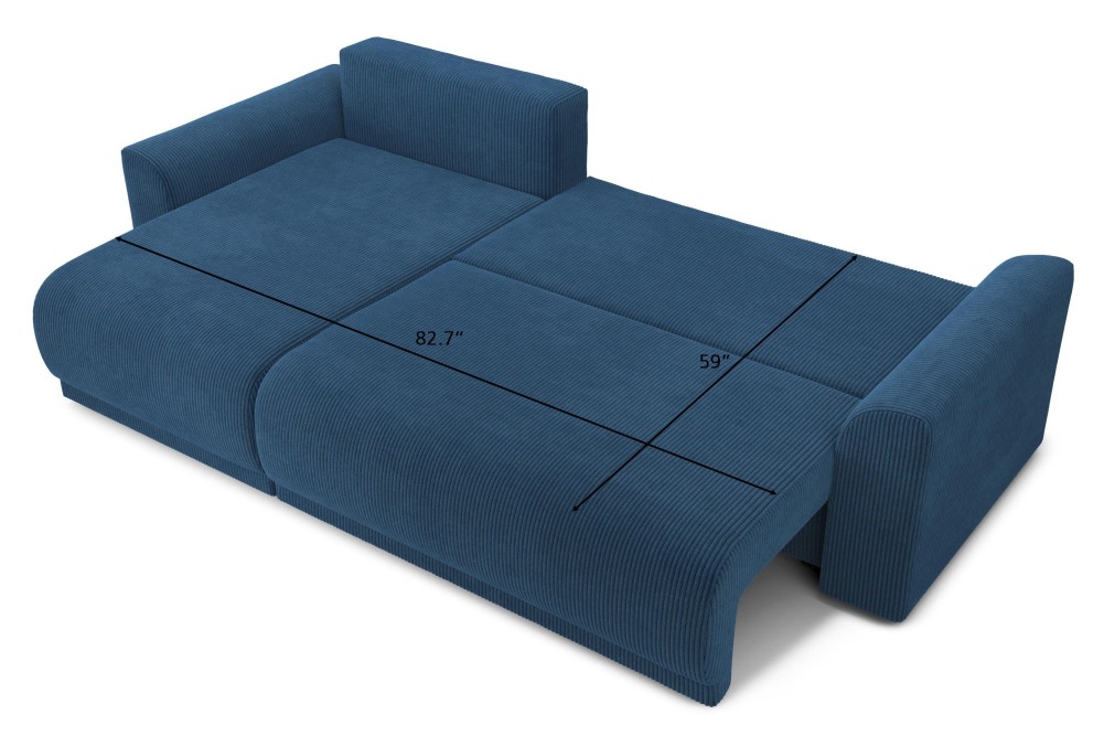 NOVA corner convertible sofa cobalt...