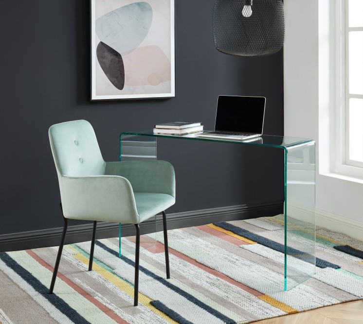 GINZA tempered glass transparent console 43.31 inches GINZA tempered glass transparent console 43.31 inches
