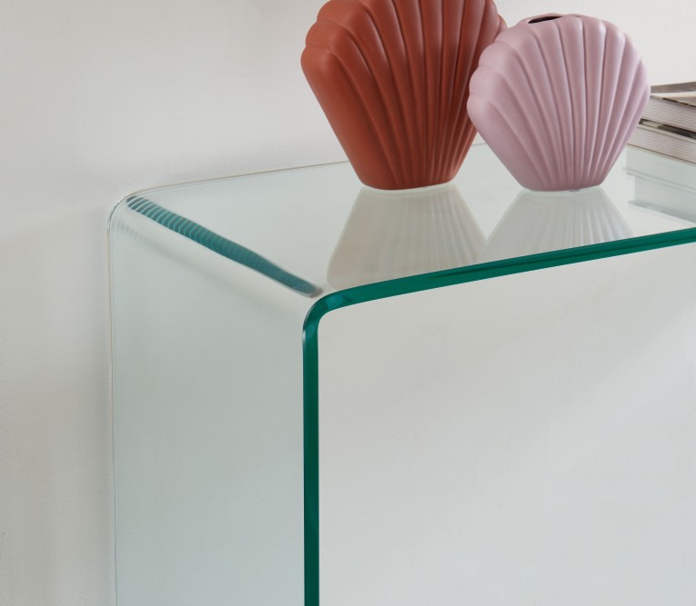 GINZA tempered glass transparent console 43.31 inches GINZA tempered glass transparent console 43.31 inches
