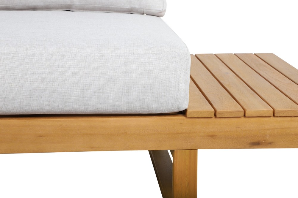 MONTANA light gray acacia wood 5-seater garden set MONTANA light gray acacia wood 5-seater garden set