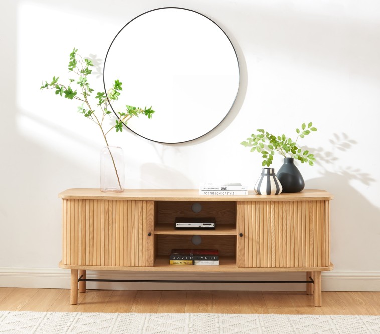 ERNEST ash tambour door TV stand ERNEST ash tambour door TV stand