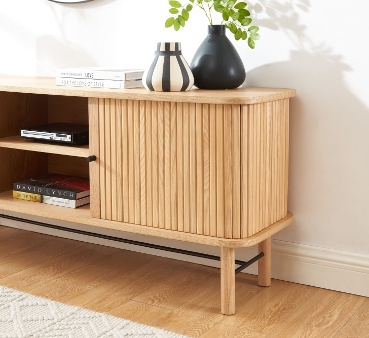 ERNEST ash tambour door TV stand ERNEST ash tambour door TV stand