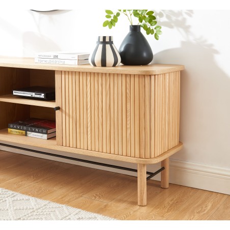 ERNEST ash tambour door TV stand