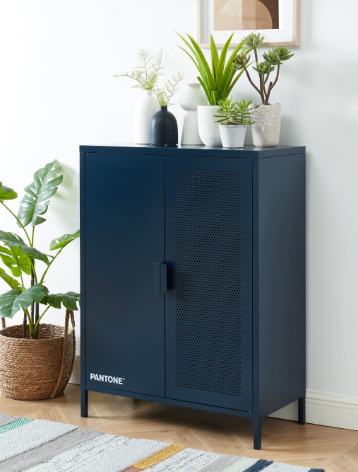 PANTONE metal night blue buffet h39.37 inches PANTONE metal night blue buffet h39.37 inches