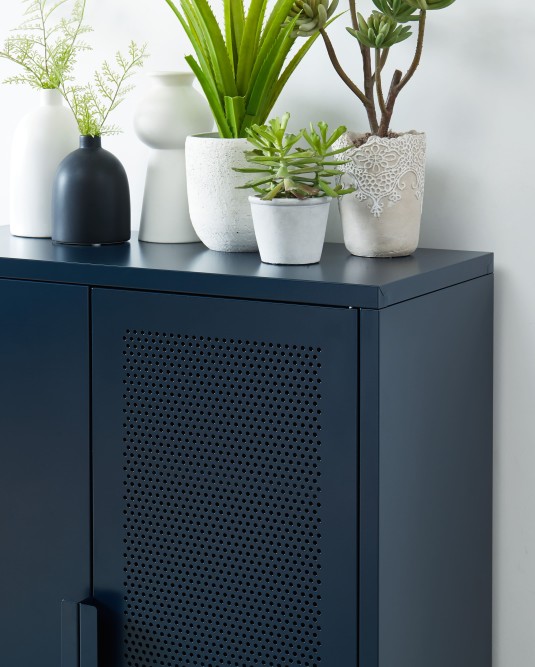 PANTONE metal night blue buffet h39.37 inches PANTONE metal night blue buffet h39.37 inches