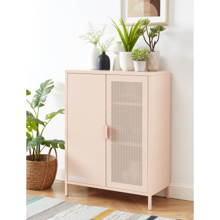 PANTONE metal blush pink buffet h39.37 inches