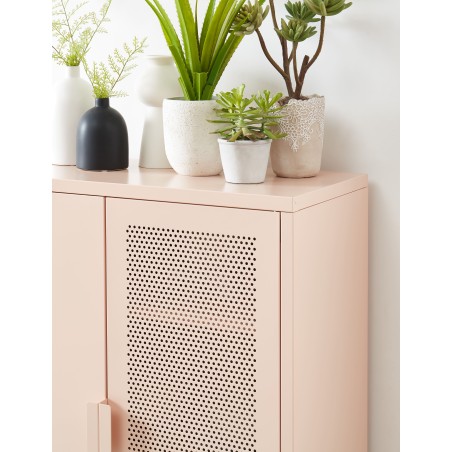 PANTONE metal blush pink buffet h39.37 inches