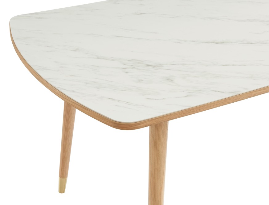 LEON ceramic marble effect dining table 70.87 inches