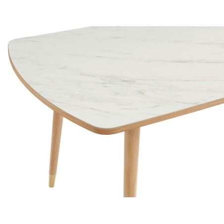 LEON ceramic marble effect dining table 70.87 inches