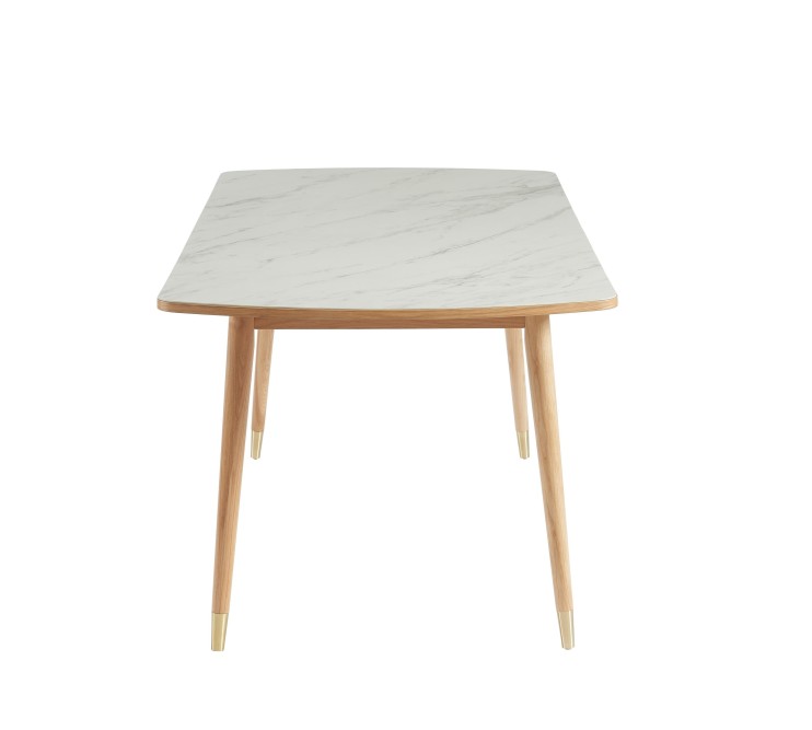 LEON ceramic marble effect dining table 70.87 inches