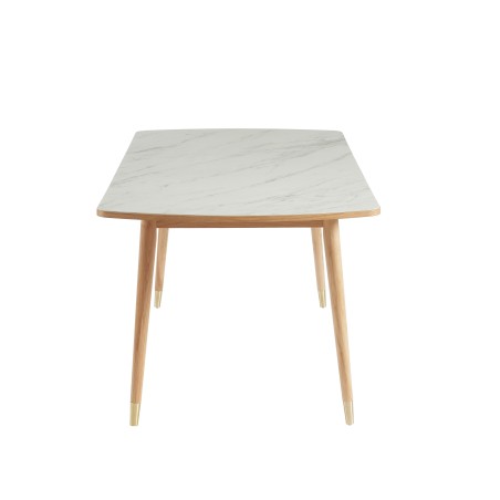 LEON ceramic marble effect dining table 70.87 inches