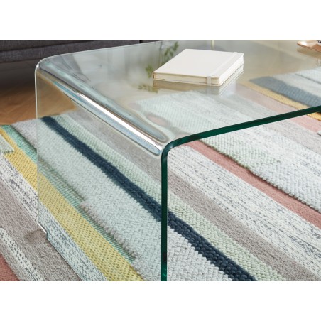 GINZA tempered glass coffee table 47.24 inches