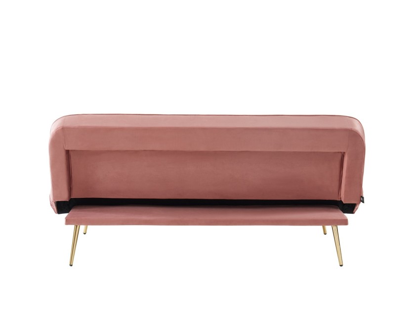 AROMA bench old rose velvet 3-seat convertible3 AROMA bench old rose velvet 3-seat convertible3