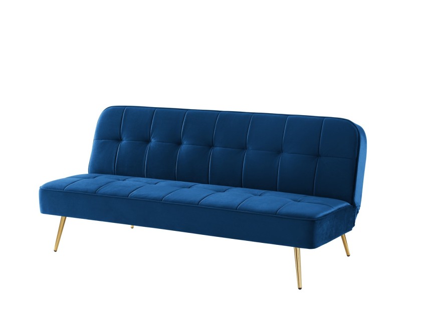 AROMA bench blue velvet 3-seat convertible AROMA bench blue velvet 3-seat convertible