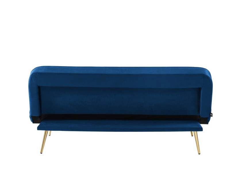 AROMA bench blue velvet 3-seat convertible AROMA bench blue velvet 3-seat convertible