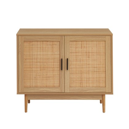 AMANA rattan cane 2-door buffet 35.43 inches