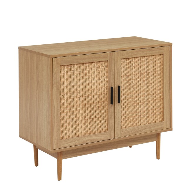 AMANA rattan cane 2-door buffet 35.43 inches