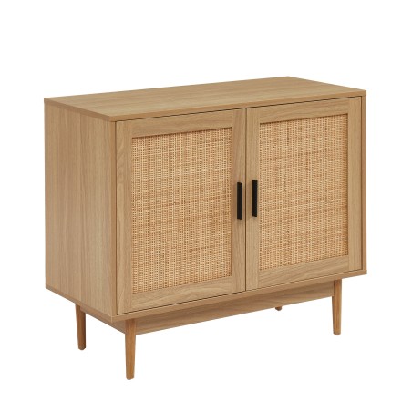 AMANA rattan cane 2-door buffet 35.43 inches